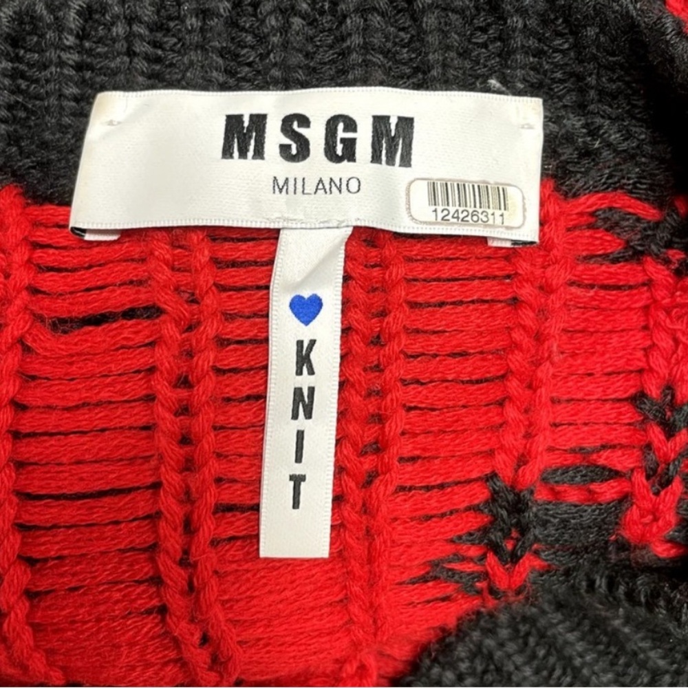 Msgmlogo Pattern Knit Sweater - image 7